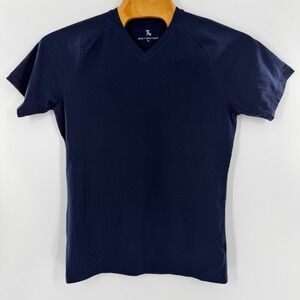 Tailored Athlete Mens Basic V Neck T-Shirt Navy Blue Athletic Fit XL